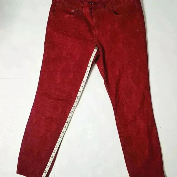 Free people womens Red Embroidered Sz 31 - Picture 4 of 8